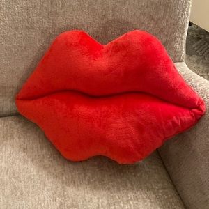 Red Lips Shape Pillow Home Decor Very Soft